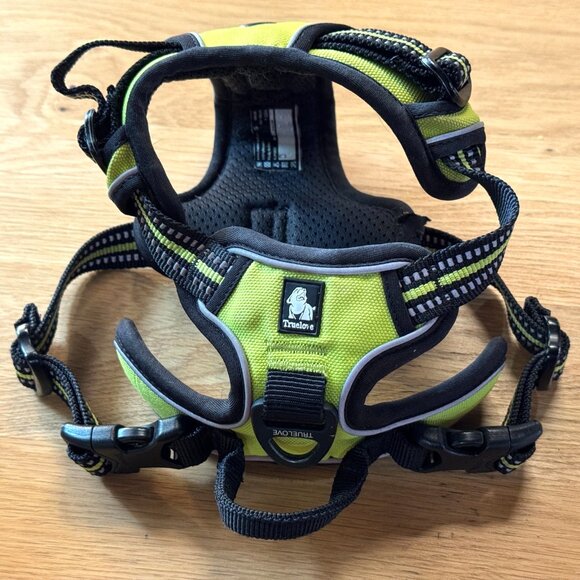 TRUE LOVE Adjustable No Pull Harness, Reflective, Neon Yellow, Small - Picture 3 of 16